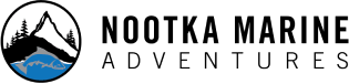 Logo with a black mountain, trees, and a body of water in a white circle on the left, next to the black text “National Park Service” on a white background.